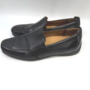 Mephisto Edlef Mens Size 9.5 US Black Leather Loafers Euro Designer Minimalist
